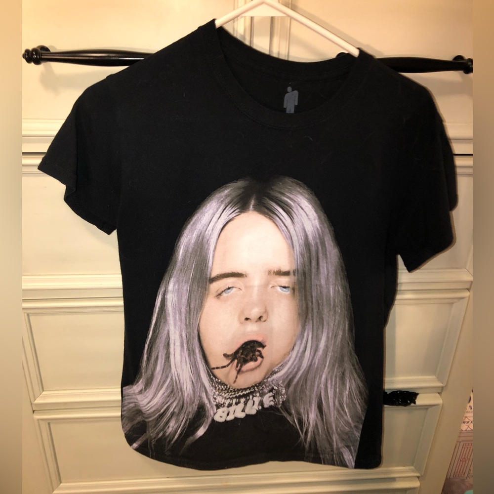 Billie Eilish TShirt Spider In Mouth Gem